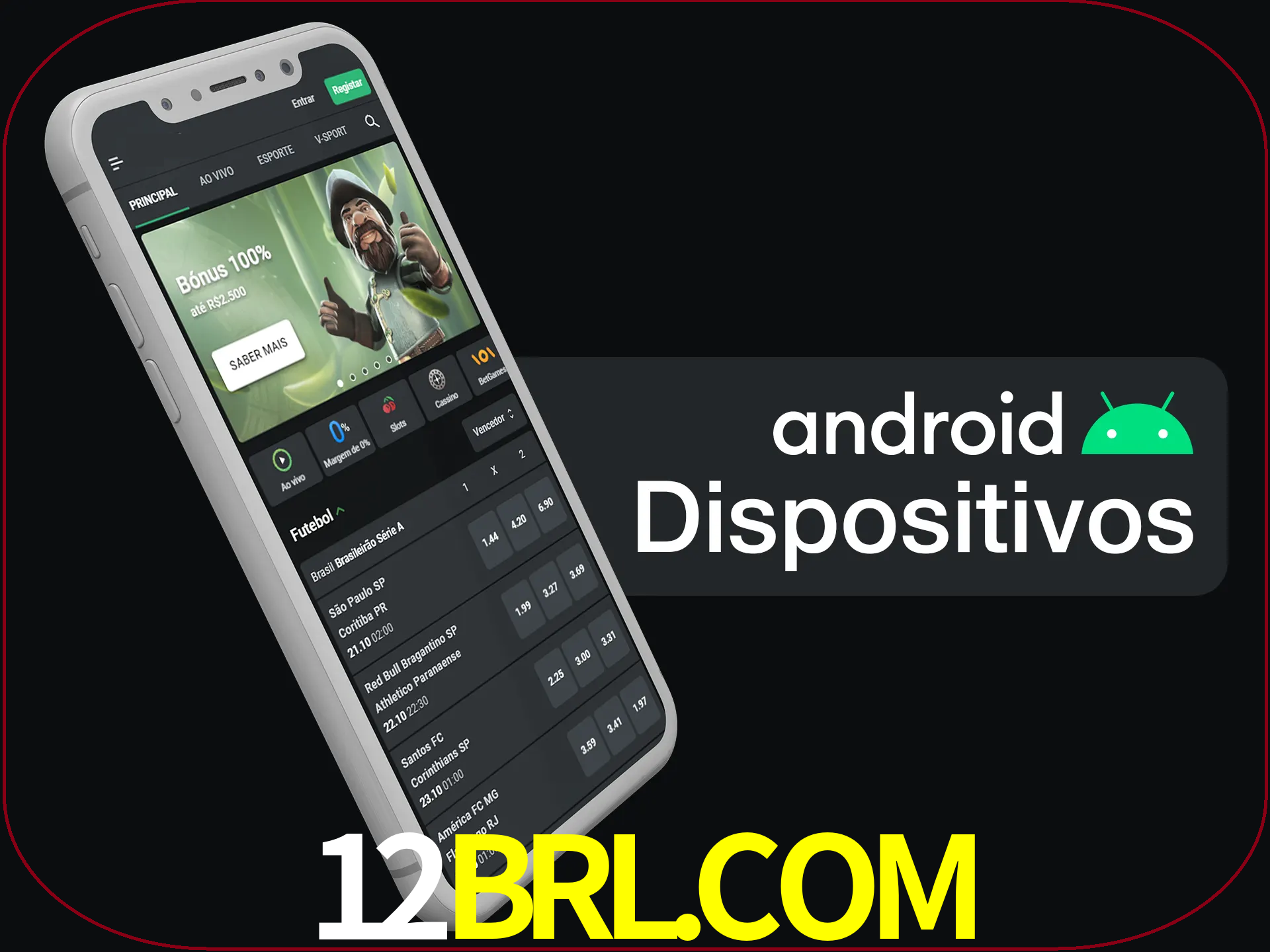 O aplicativo suporta a maioria de todos os dispositivos Android.